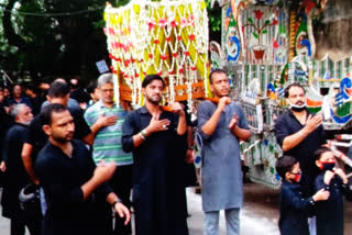 mourning procession on the occasion of chehlum in kolkata