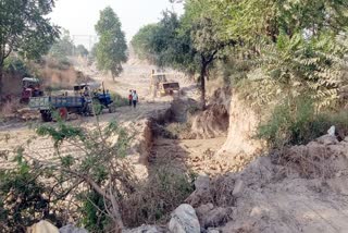 soil lifting from railway land in rajlu garhi sonipat