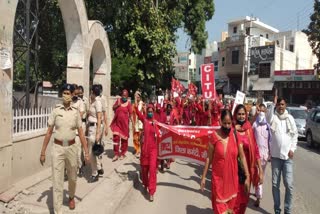 asha workers protest in Jind