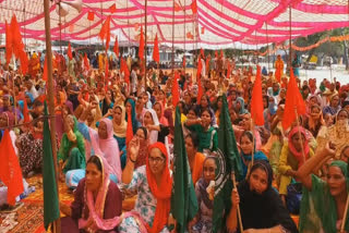 CPI(ML) Liberation protests in Patiala over women's debt waiver