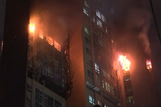 Fire in South Korean apartment  Fire in South Korea  South Korean apartment fire  apartment fire