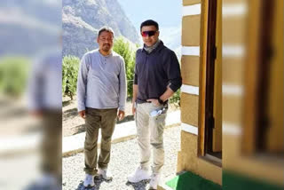 Actor sunny deol arrived in lahaul spiti to see the film shooting location