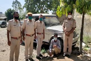 vehicle thief arrested, vehicle theft in Rajsamand