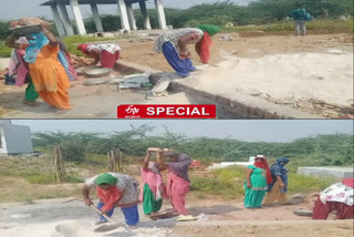 Women are setting precedent by fixing cremation grounds in Bhati Mines Village