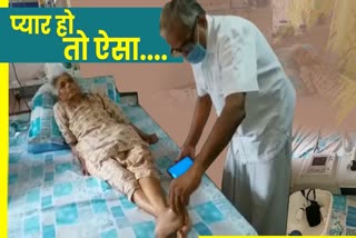 retired engineer gyan prakash converted his house into a hospital for sick wife