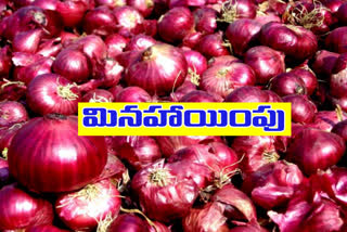 center government exempts kp onions from ban on onion exports at Kadapa