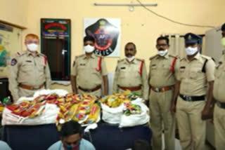 Police seized 5,186 gutka packets in Vempalli in Kadapa district.
