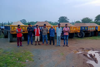 sand illegal transportation to warangal city from warangal rural district