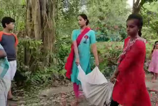 road construction women at rangia