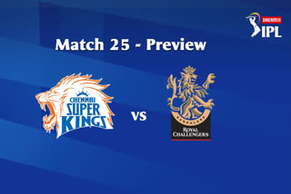 DREAM 11 IPL 2020, MATCH 25 CSK VS RCB PREVIEW