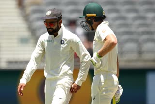 Virat Kohli and Tim Paine