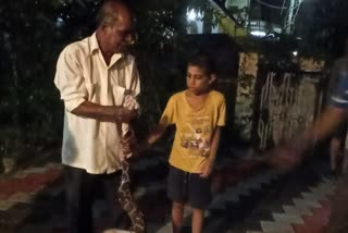 Brave boy scares off python that bit him in Karnataka