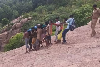 Illegal trekking in Tiruvannamalai: Bank employee slipped off the hill & died