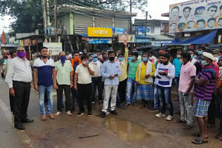 Protests by villagers