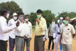 nizamabad  District Collector inspecting the MLC Election Counting Center