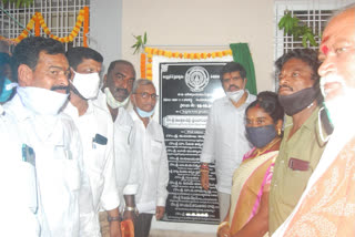 Minister Avanti srinivas lays foundation stone for development works in Visakhapatnam