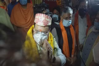 BJP president JP Nadda worshiped regarding assembly election at Mahavir temple patna