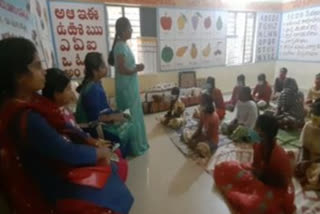 international child day celebrated in tamballapalli icds centre