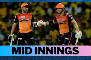 SRH VS RR: Pandey, Warner guide Hyderabad to 158/4