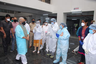 nashik guardian minister chhagan bhujbal visit bitco hospital