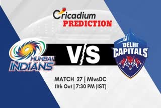 MI vs DC prediction, Today Match Delhi VS Mumbai