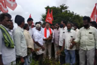 government should support groundnutnut farmers says cpi ramakrishna