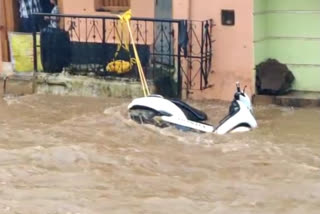 Heavy rain in hukkeri