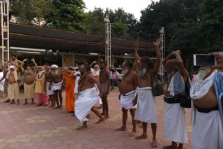 Computer Baba played Kabaddi in gwalior