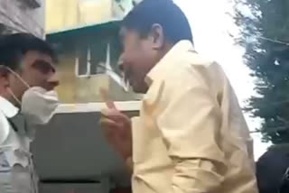 Former Mayor Yogendra Chandolia abuses traffic policeman video goes viral