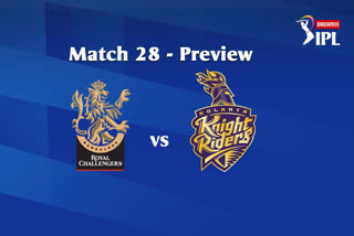 DREAM11 IPL 2020, MATCH 28 : RCB VS KKR PREVIEW