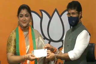 Khushboo Sundar  India is in right direction  Modiji  khushboo in BJP  khushboo quits congress  ന്യുഡൽഹി  ഖുഷ്ബു സുന്ദർ  ബി.ജെ.പിയിൽ ചേർന്ന ശേഷം  പ്രധാന മന്ത്രി നരേന്ദ്രമോദി