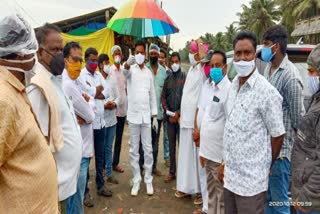 mla prasada raju visit narsapur coastal area in west godavari district