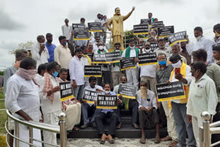 tdp-leaders-protest-in-kanigiri-constituency-prakasam-district