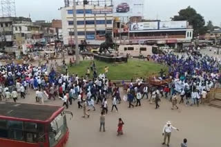 Massive protests condemning the rape in Hathras