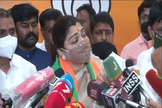 Khushboo Sundar speak after joining BJP