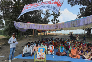 villagers protested against secl baroud gharghoda in raigarh