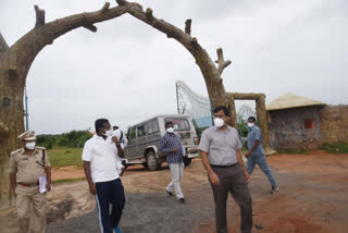 collector chakradhar ababu visit nagara vanam at kothur nellore district