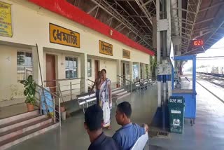 AASU Stopage demand for Rajdhani Express in Dhemaji Railway Station