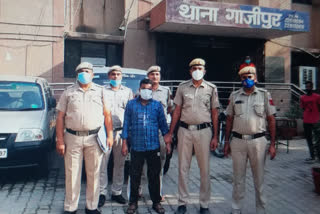 Ghazipur police arrested notorious vehicle thief