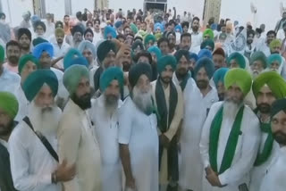 Lakhowal union resigned and the entire Barnala district team joined BKU Qadian