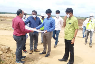 shimogga-airport-ring-road-works-checked-dc-shivakumar