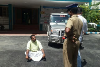 Youngster Protested in Kanniykumari Collector Office