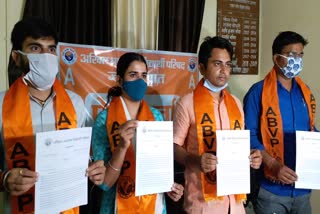 Rajasthan ABVP's Protest, ABVP's letter to CM