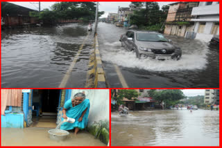 heavy rains in rajamahendravaram at east godavari