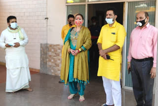 sunita ahuja bowed Bagalamukhi Temple