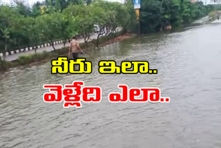 water trucked on national highway  in shasmashabad  in rangareddy district