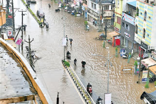 حیدرآباد میں بارش، دو دن تعطیل کا اعلان