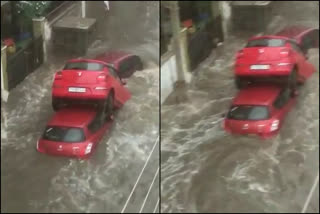 Heavy rains in Hyderabad city