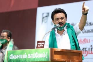 DMK MK Stalin slams EPS govt on Farmers issue