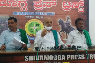 Raitha Sangha Press Meet In Shivamogga